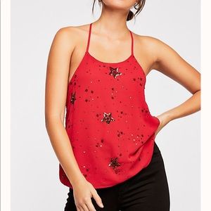 🆕 FREE PEOPLE Star Embellished Cami